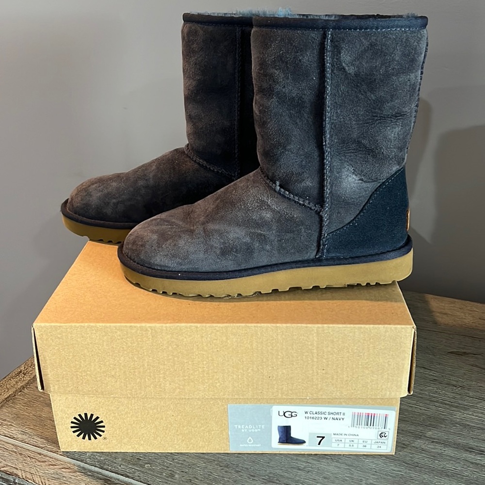 UGG short boot in Navy